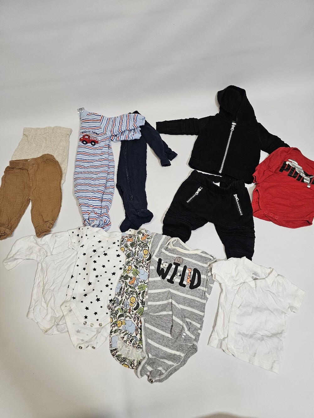 0-3m Baby Boy 12pc Bundle Lot